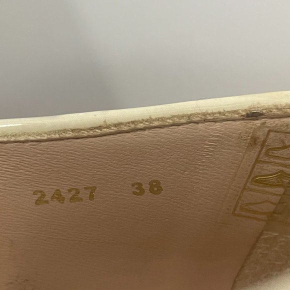 L.K. Bennett London Pink Leather Flat with White Bow, Size 38 - Picture 11 of 14